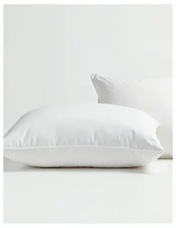 Royal Comfort 1000GSM Goose Feather and Down Pillows Twin Pack in White
