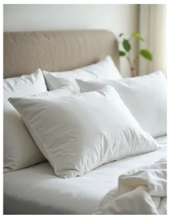 Royal Comfort 1000GSM Goose Feather and Down Pillows Twin Pack in White