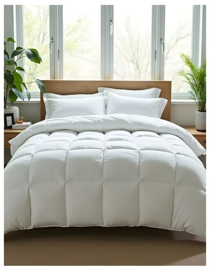 Royal Comfort 800GSM Silk Blend Quilt Ultra Warm Duvet in White