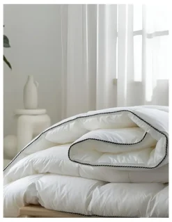 Royal Comfort Luxury Soft Bamboo 350GSM All-Seasons Quilt Duvet All Sizes in White