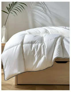 Royal Comfort Luxury Soft Bamboo 350GSM All-Seasons Quilt Duvet All Sizes in White