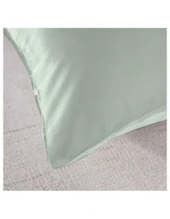 Royal Comfort Mulberry Silk Pillowcase Twin Pack with Gift Box (51x76cm) in Sage