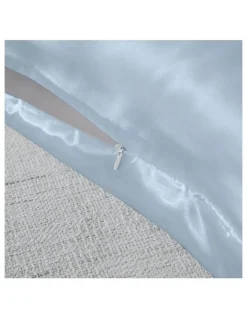 Royal Comfort Mulberry Silk Pillowcase Twin Pack (51x76cm) with Gift Box in Soft Blue