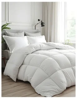 Royal Comfort Soft Touch Deluxe Goose Feather and Down Quilt 500GSM in White