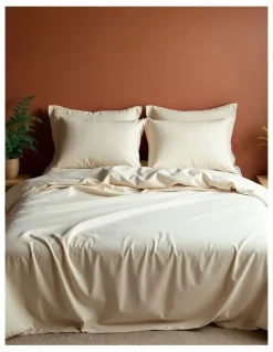 Royal Comfort 1000TC Bamboo Cooling Sheet Set - King Size, Hypoallergenic & Breathable in Dark Ivory