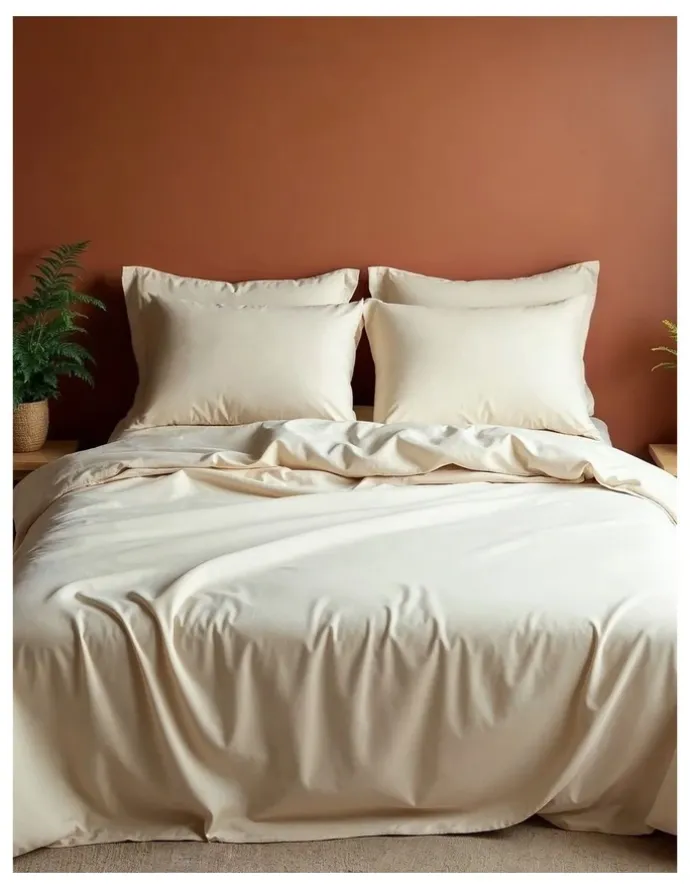 Royal Comfort 1000TC Bamboo Cooling Sheet Set - King Size, Hypoallergenic & Breathable in Dark Ivory
