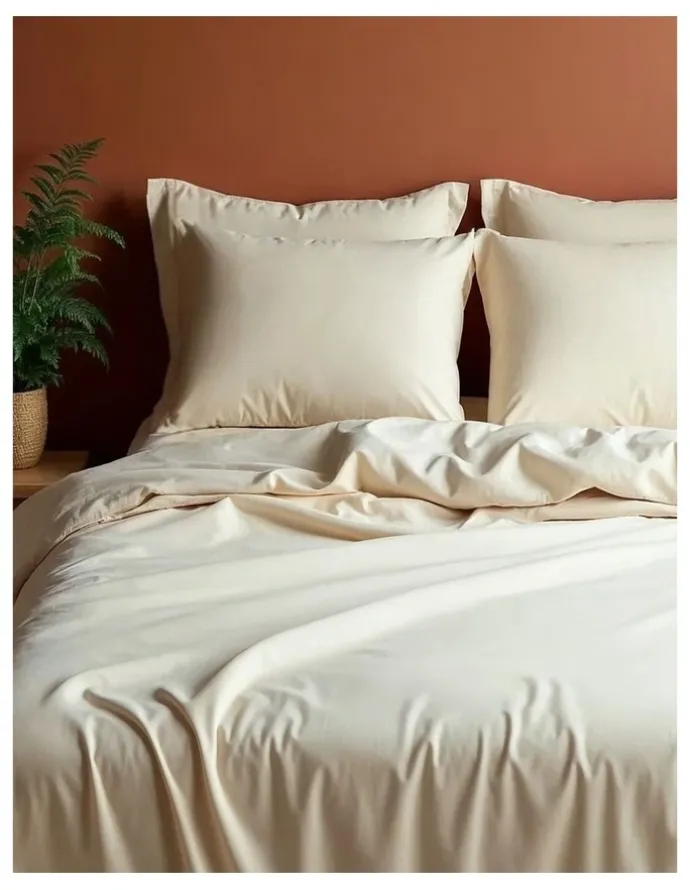Royal Comfort 1000TC Bamboo Cooling Sheet Set - King Size, Hypoallergenic & Breathable in Dark Ivory