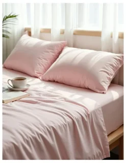 Royal Comfort 1200TC Ultrasoft 4 Piece Sheet Set in Light Pink
