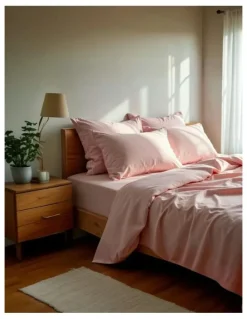 Royal Comfort 1200TC Ultrasoft 4 Piece Sheet Set in Light Pink