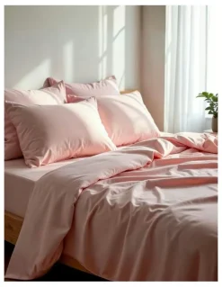Royal Comfort 1200TC Ultrasoft 4 Piece Sheet Set in Light Pink