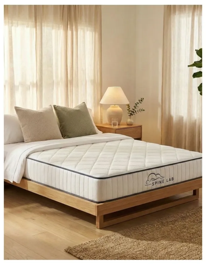 Royal Comfort 5-Zone Bonnell Spring Mattress Medium-Firm Memory Foam 21cm in White