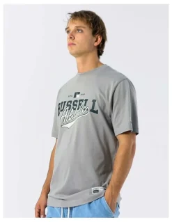 Russell Athletic Athletic Mens Tee - Grey Stone