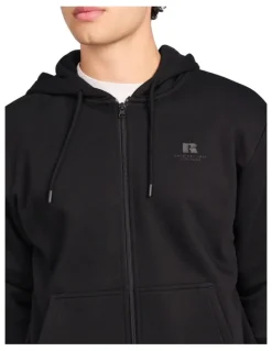 Russell Athletic Brooklyn Men's Zip Through Hoodie - Black