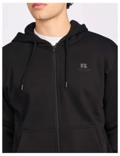 Russell Athletic Brooklyn Men's Zip Through Hoodie - Black
