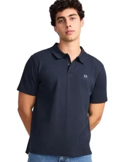 Russell Athletic Brooklyn Pique Men's Polo - Michigan Navy