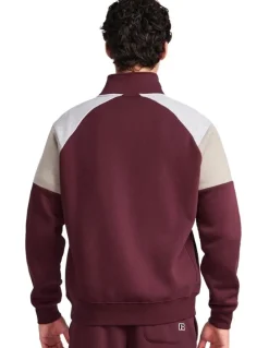 Russell Athletic Hellcat Men's Quarter Zip - Plum Wine