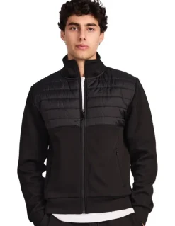 Russell Athletic Hurricane Hybrid Zip Mens Jacket - Black