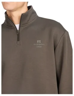 Russell Athletic R Tech Leisure Men's Quarter Zip - Military