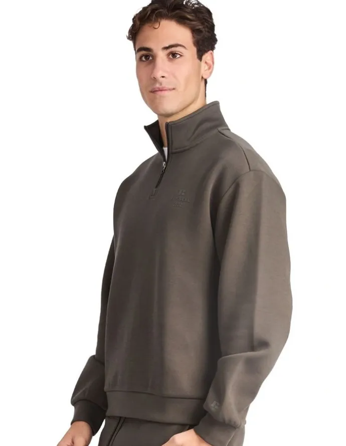 Russell Athletic R Tech Leisure Men's Quarter Zip - Military