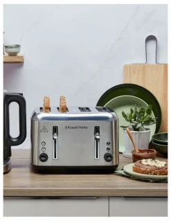 Russell Hobbs Addison 4-Slice Toaster in Silver