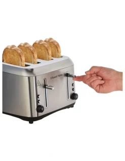 Russell Hobbs Addison 4-Slice Toaster in Silver