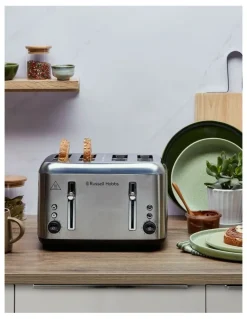 Russell Hobbs Addison 4-Slice Toaster in Silver