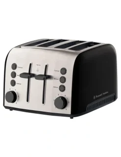 Russell Hobbs Brooklyn 4 Slice Toaster RHT94BLK in Black