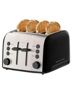 Russell Hobbs Brooklyn 4 Slice Toaster RHT94BLK in Black