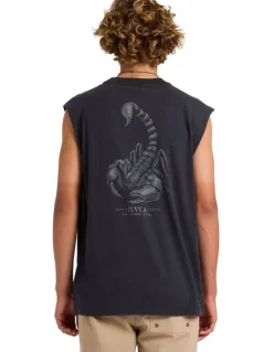 RVCA Scorpo Muscle in Black