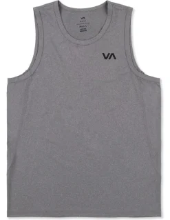 RVCA Sport Vent Muscle in Heather Grey