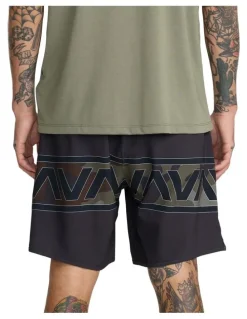 RVCA Yogger Stretch 17 Sports Shorts in Real Camo