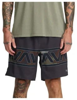 RVCA Yogger Stretch 17 Sports Shorts in Real Camo