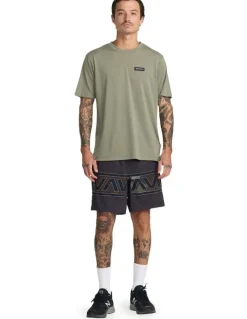 RVCA Yogger Stretch 17 Sports Shorts in Real Camo