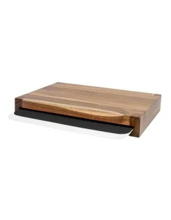 Salt&Pepper Chop Chopping Block Set 42x30x6cm 3 Piece in Brown
