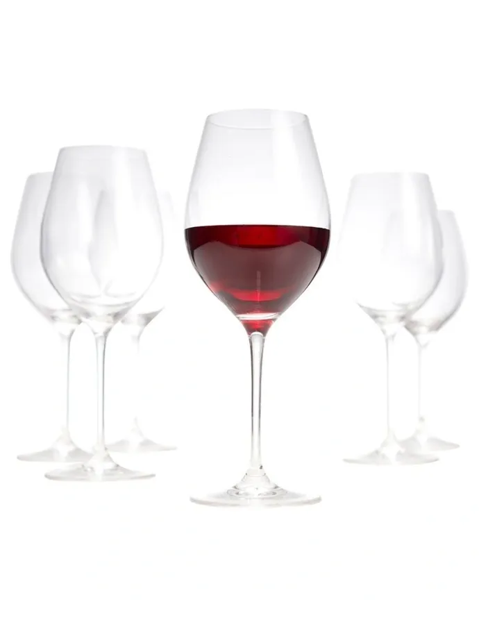 Salt&Pepper Cuvee Red Wine Glasses Set Of 6 in Clear
