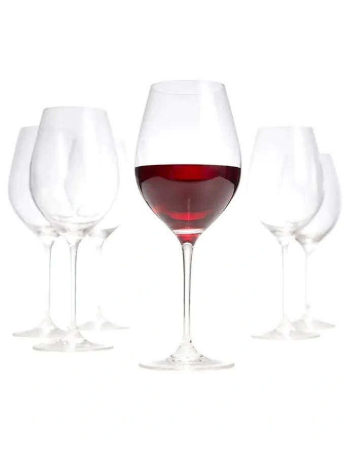 Salt&Pepper Cuvee Red Wine Glasses Set Of 6 in Clear