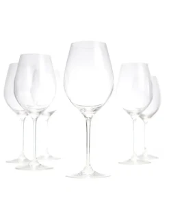 Salt&Pepper Cuvee Red Wine Glasses Set Of 6 in Clear