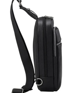 Samsonite Classic Leather Sling Bag in Black
