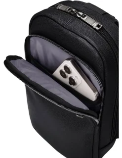 Samsonite Classic Leather Sling Bag in Black