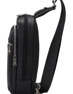 Samsonite Classic Leather Sling Bag in Black