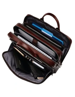 Samsonite Classic Leather Toploader Bag in Mahogany