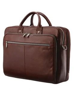 Samsonite Classic Leather Toploader Bag in Mahogany