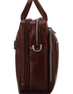 Samsonite Classic Leather Toploader Bag in Mahogany