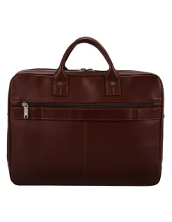 Samsonite Classic Leather Toploader Bag in Mahogany