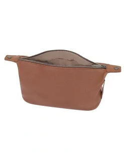 Samsonite Classic Leather Wash Bag in Cognac