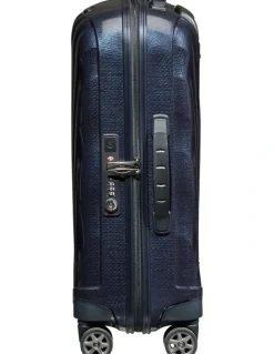 Samsonite C-Lite Spinner 55cm Expandable in Midnight Blue