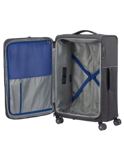 Samsonite 73H 71cm Soft Side Spinner Suitcase in Black
