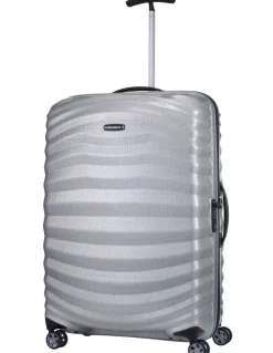 Samsonite Lite-Shock 75 cm Sport Spinner Suitcase in Silver