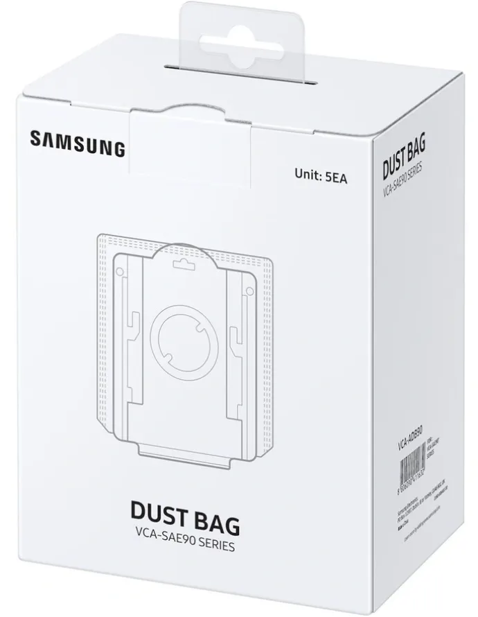 Samsung Auto Dust Disposal Bag 5 Pieces in White