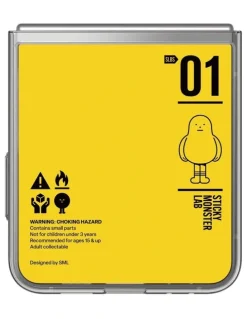 Samsung Galaxy Z Flip6 Sticky Monster Lab Fragile Flipsuit Case in Orange